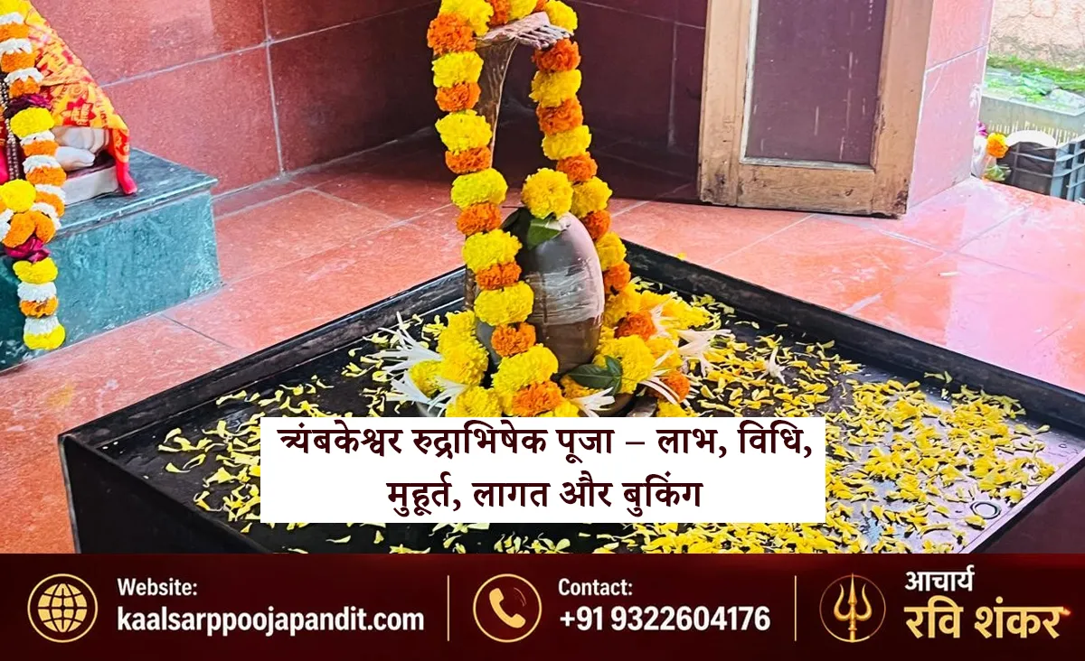 त्र्यंबकेश्वर रुद्राभिषेक पूजा – लाभ, विधि, मुहूर्त, लागत और बुकिंग